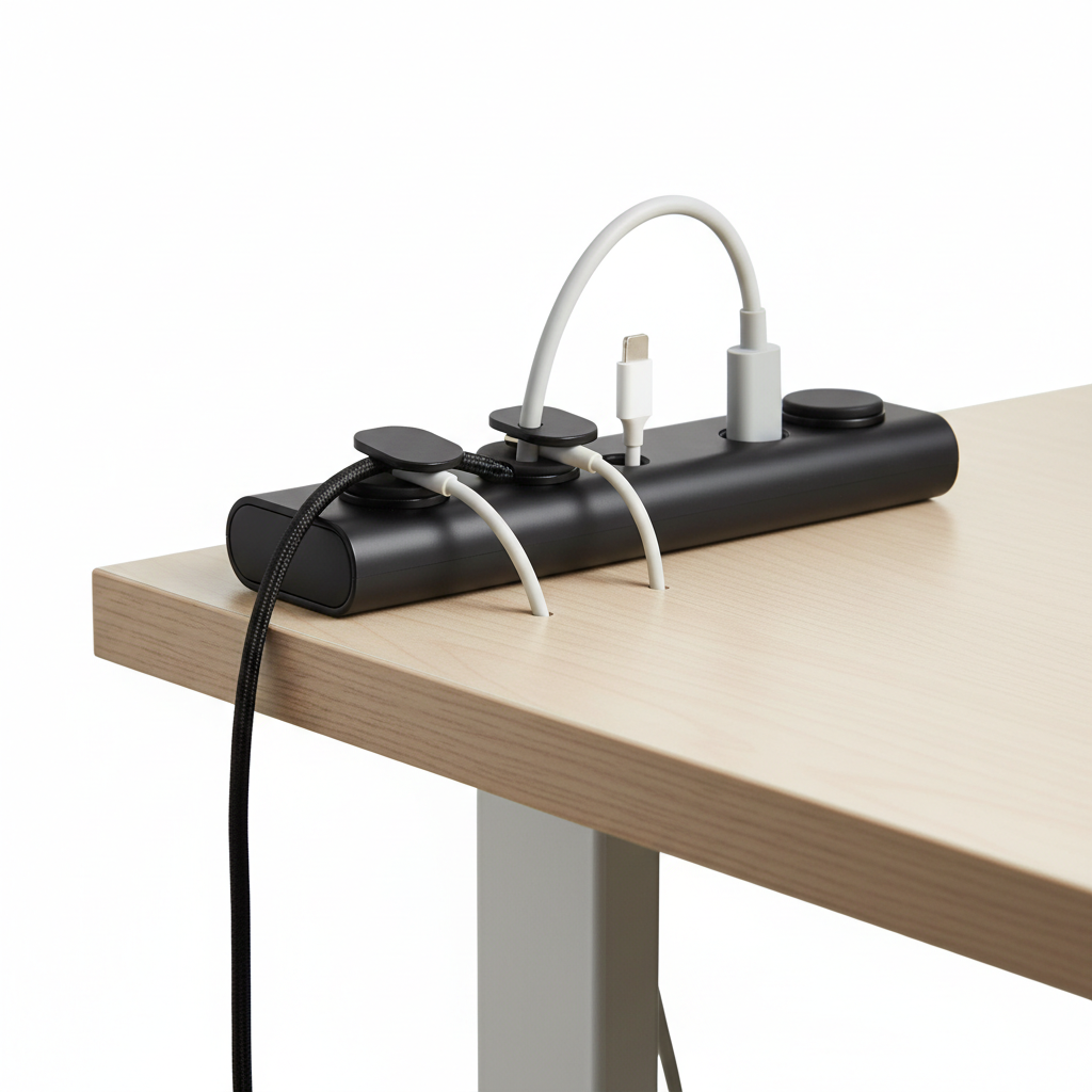 Magnetic Cable Holder Desktop Clips