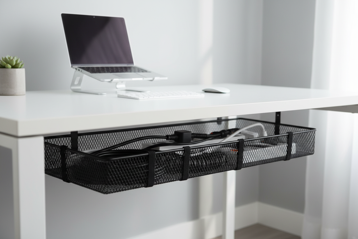 Under Desk Cable Management Tray